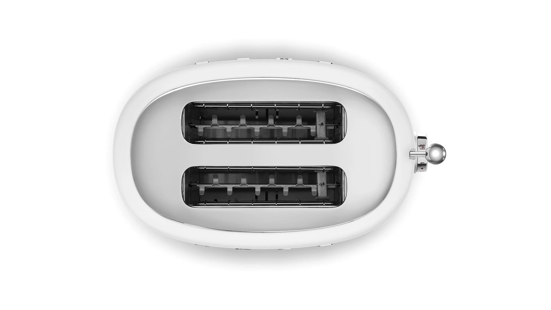 Тостер на 2 ломтика SMEG TSF01WHMEU, 950 Вт, матовый белый