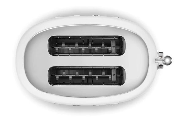 Тостер на 2 ломтика SMEG TSF01WHMEU, 950 Вт, матовый белый