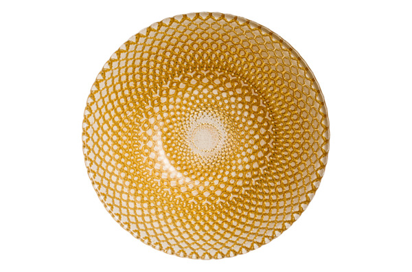 Салатник порционный Akcam Вирджиния Алмаз 15 см, стекло, золотой