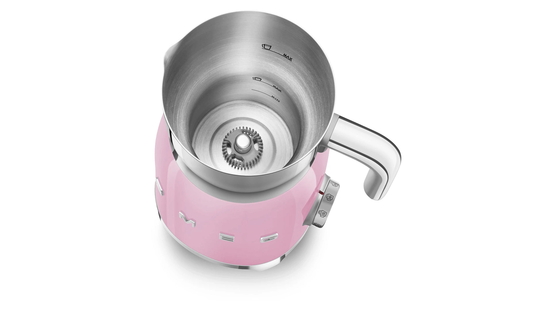 Вспениватель молока SMEG MFF01PKEU 500 Вт, до 250 мл пены, розовый