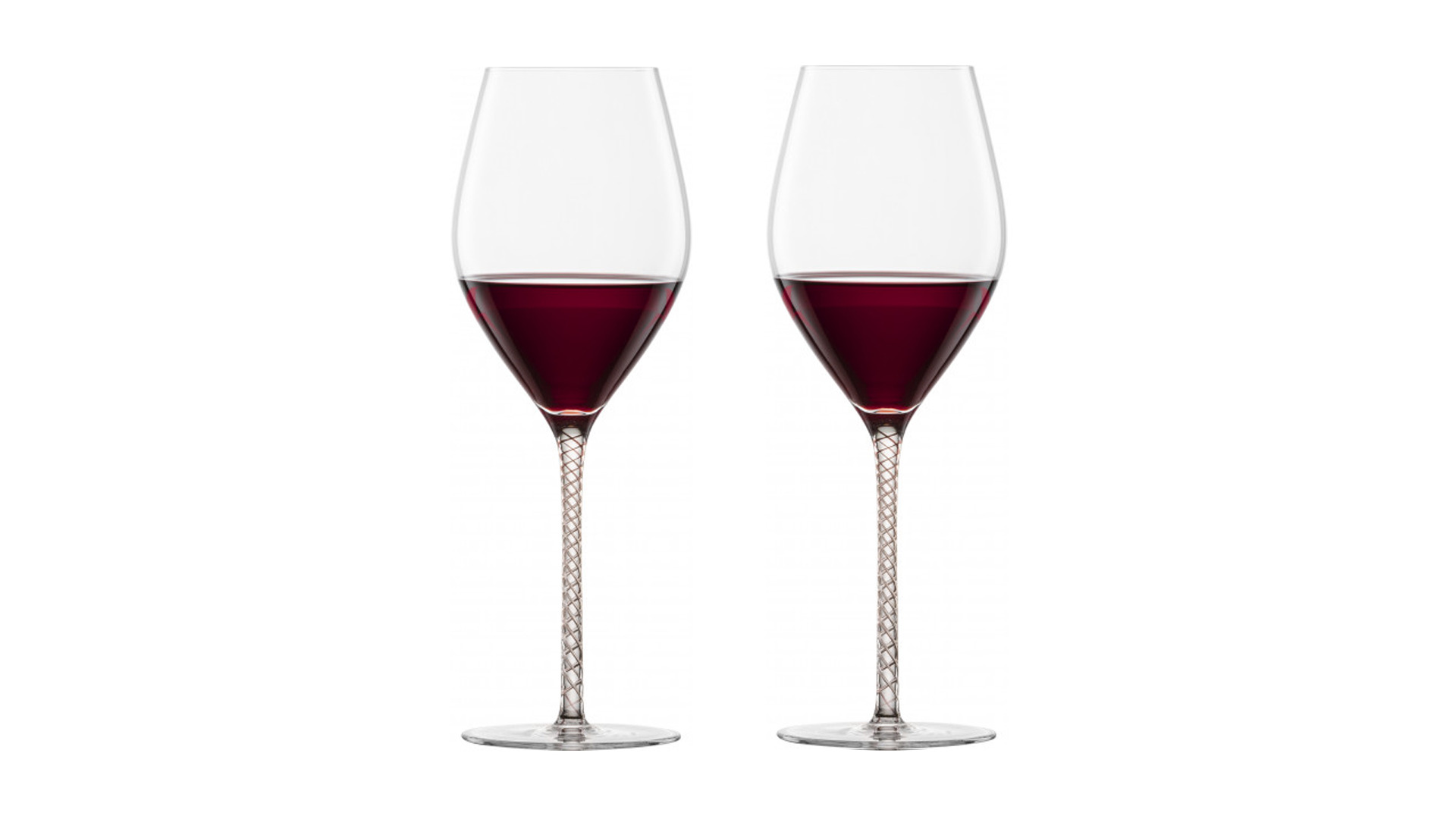Набор бокалов для красного вина Бордо Zwiesel Glas Спирит 609 мл, 2 шт, стекло, графит, п/к