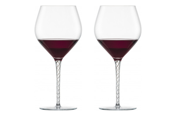Набор бокалов для красного вина Бургунди Zwiesel Glas Спирит 646 мл, 2 шт, стекло, графит, п/к