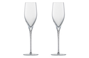 Набор бокалов для шампанского Zwiesel Glas Спирит 254 мл, 2 шт, графит, п/к