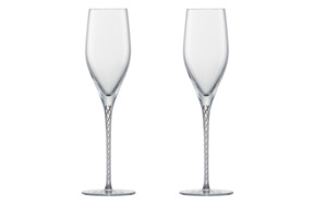Набор бокалов для шампанского Zwiesel Glas Спирит 254 мл, 2 шт, графит, п/к