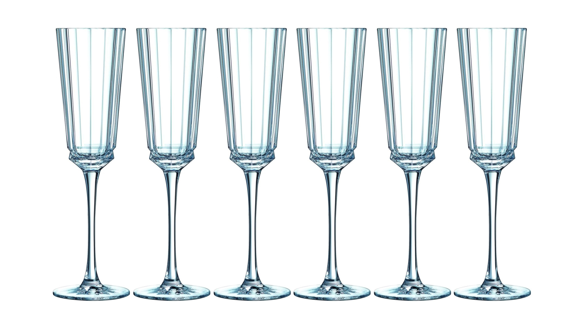 Набор бокалов для шампанского Cristal D'arques Macassar 170 мл, 6 шт, стекло