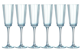 Набор бокалов для шампанского Cristal D'arques Macassar 170 мл, 6 шт, стекло