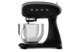 Миксер планетарный SMEG SMF03BLEU, 800 Вт, чаша стальная 4,8л, 3 насадки, алюминий литой, черный