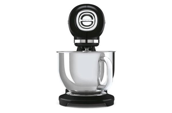 Миксер планетарный SMEG SMF03BLEU, 800 Вт, чаша стальная 4,8л, 3 насадки, алюминий литой, черный