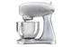 Миксер планетарный SMEG SMF02SVEU, 800 Вт, чаша стальная 4,8л, 3 насадки, алюминий литой, серебристы