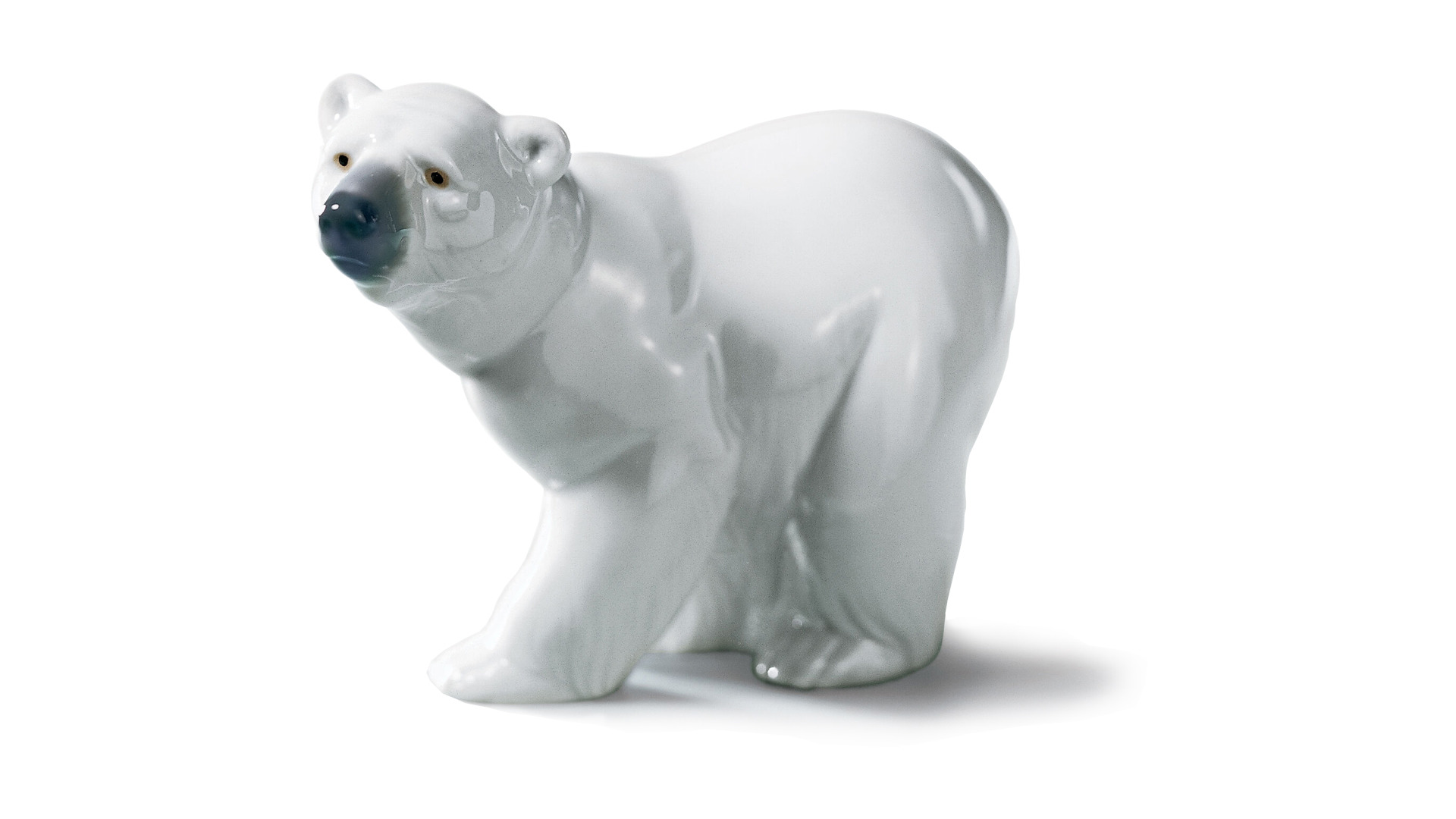 Фигурка Lladro Белый медведь I 13x10 см, фарфор