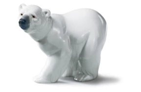 Фигурка Lladro Белый медведь I 13x10 см, фарфор