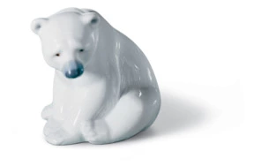 Фигурка Lladro Белый медведь III 8x9 см, фарфор