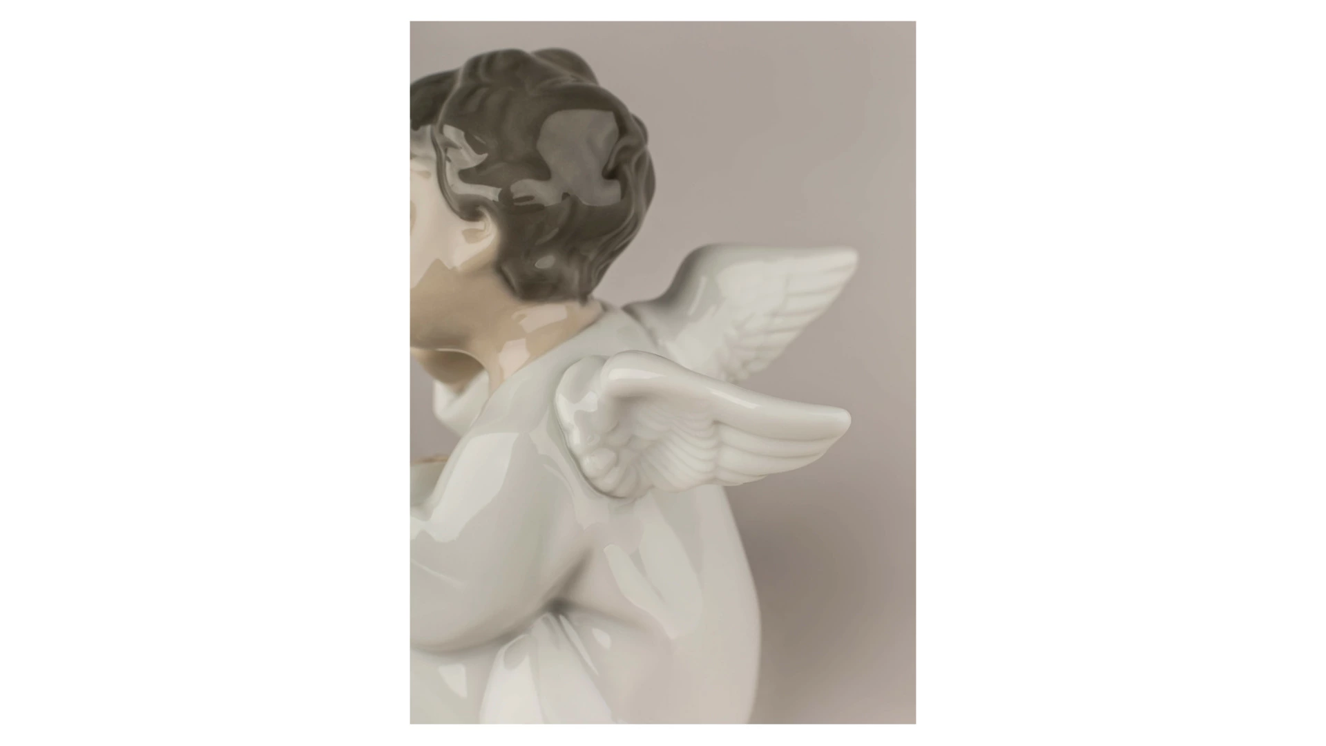 Фигурка Lladro Задумчивый ангел 10x10 см, фарфор