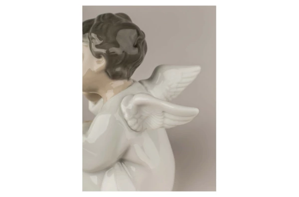 Фигурка Lladro Задумчивый ангел 10x10 см, фарфор