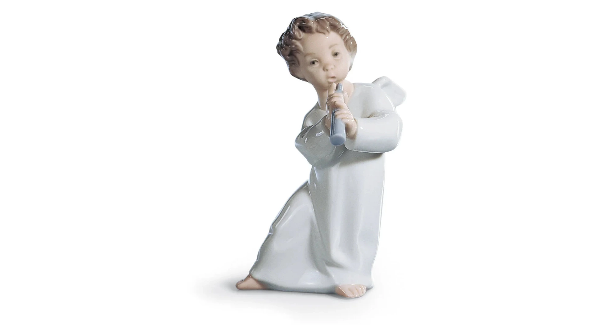 Фигурка Lladro Ангел с флейтой 8x16 см, фарфор