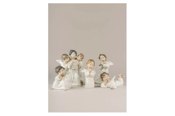 Фигурка Lladro Ангел с флейтой 8x16 см, фарфор