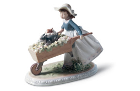 Фигурка Lladro Покатаемся 24x21 см, фарфор