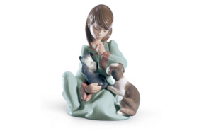 Фигурка Lladro Не буди 10x14 см, фарфор