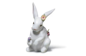 Фигурка Lladro Сидящий кролик 9x14 см, фарфор
