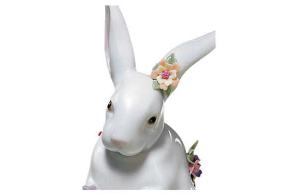 Фигурка Lladro Сидящий кролик 9x14 см, фарфор