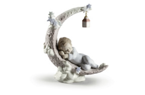 Фигурка Lladro Спящий на луне 15x18 см, фарфор