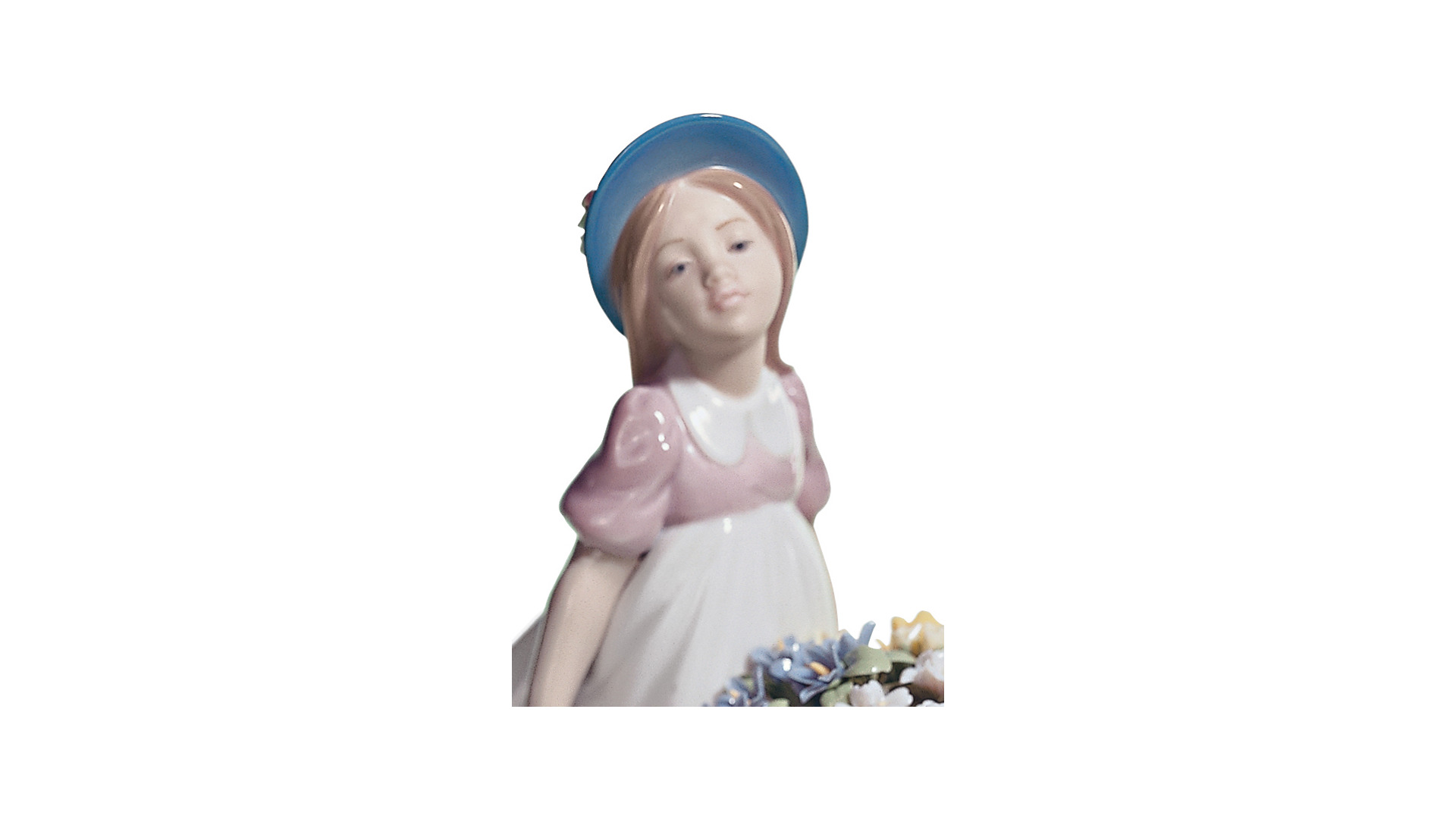 Фигурка Lladro С цветами на рынок 23x23 см, фарфор