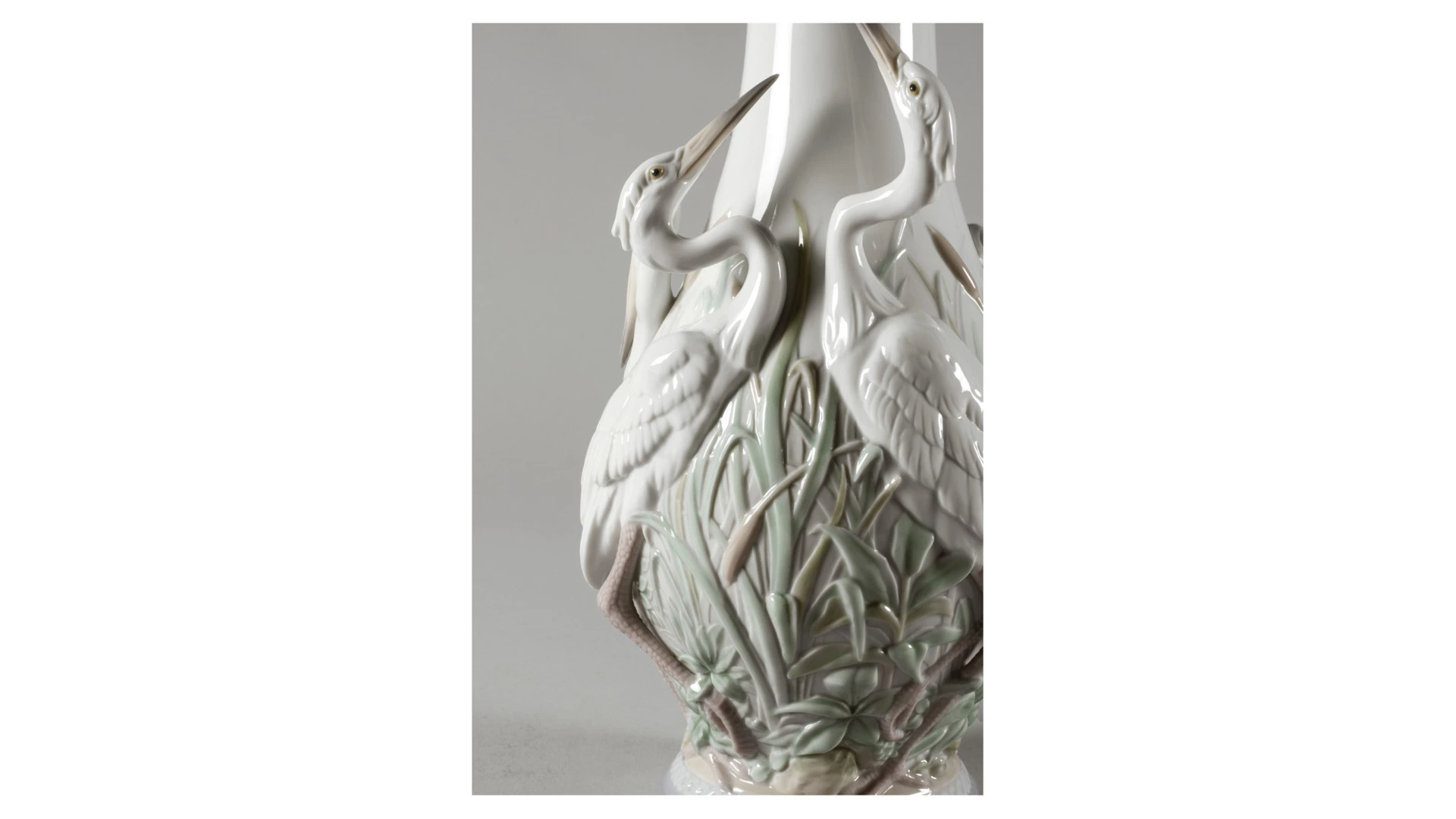 Ваза Lladro Цапли 17x35 см, фарфор