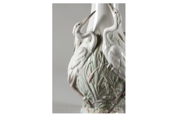 Ваза Lladro Цапли 17x35 см, фарфор