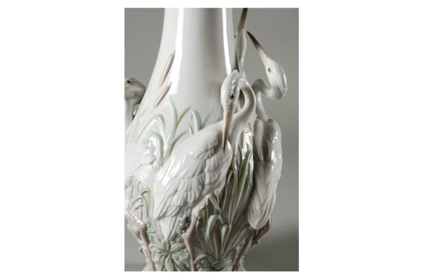 Ваза Lladro Цапли 17x35 см, фарфор