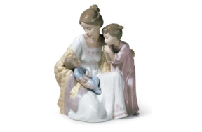 Фигурка Lladro Добро пожаловать в нашу семью 18х22 см, фарфор