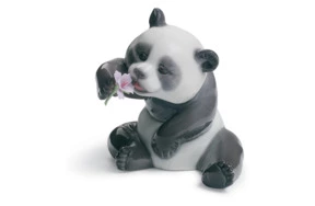 Фигурка Lladro Счастливая панда 9x8 см, фарфор