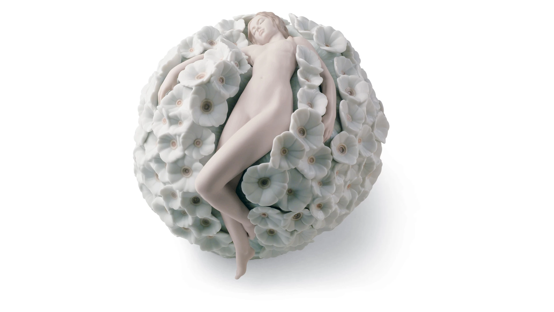 Фигурка Lladro Мечты в цветах 20x17 см, фарфор