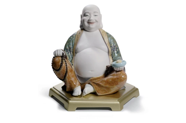Фигурка Lladro Счастливый будда 18х21 см, фарфор