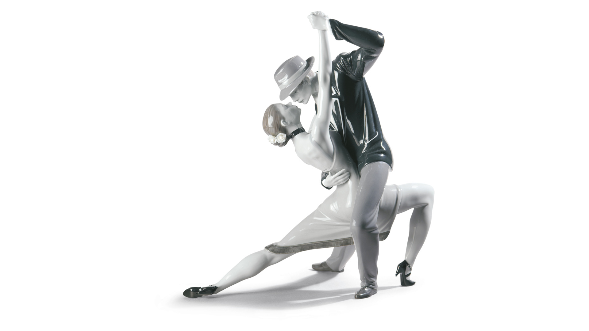 Фигурка Lladro Страстное танго 37x37 см, фарфор, чёрный