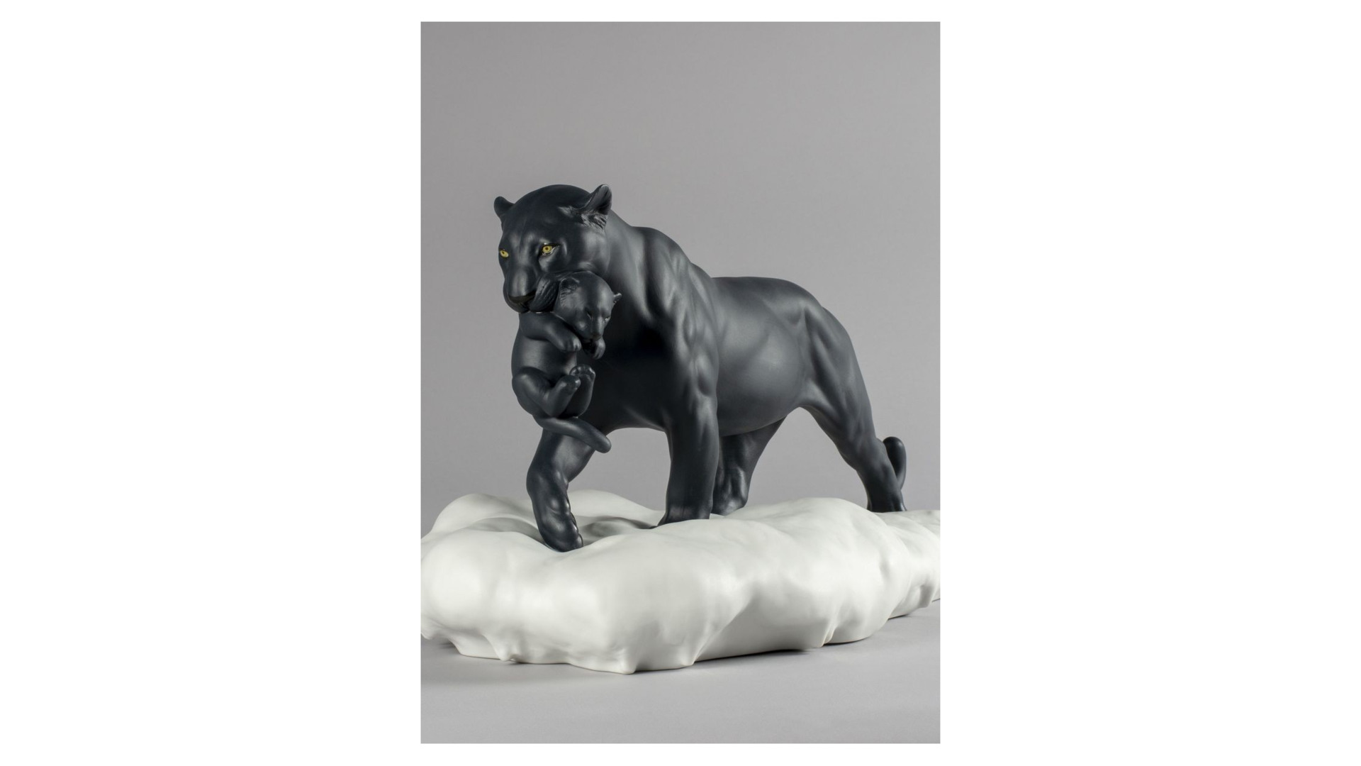 Фигурка Lladro Черная пантера 48х25 см, фарфор