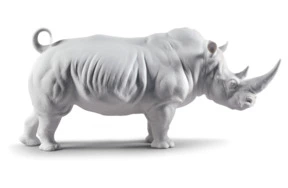 Фигурка Lladro Носорог 45х22 см, фарфор, матовый