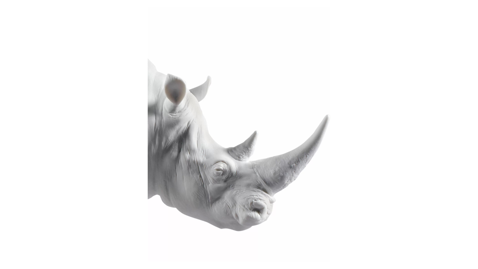 Фигурка Lladro Носорог 45х22 см, фарфор, матовый
