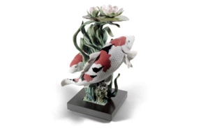 Фигурка Lladro Карпы Кои 29х46 см, фарфор