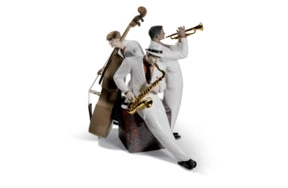 Фигурка Lladro Джазовое трио 30х35 см, фарфор