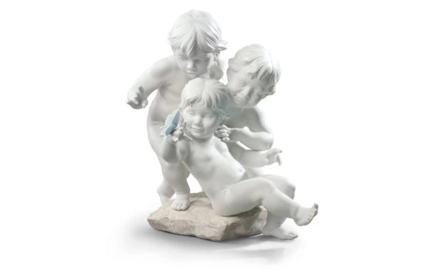 Фигурка Lladro Любопытные дети 38x42 см, фарфор