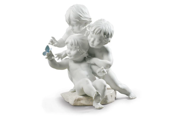 Фигурка Lladro Любопытные дети 38x42 см, фарфор
