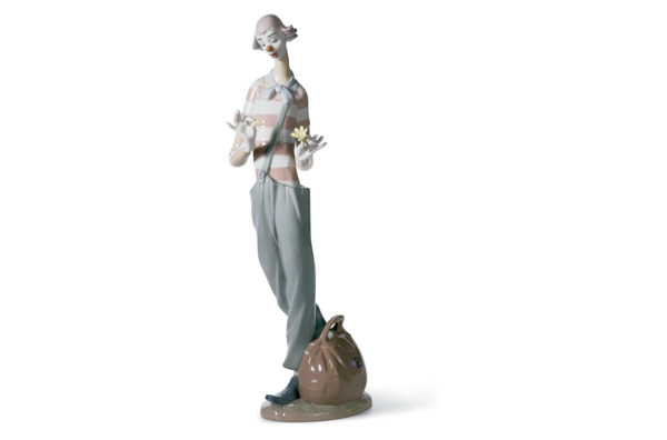 Фигурка Lladro Влюбленный клоун 35х10 см, фарфор