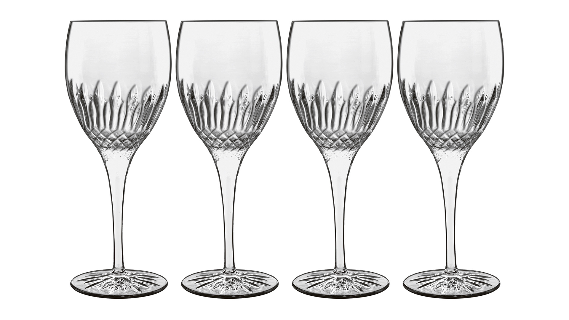 Набор бокалов для белого вина Luigi Bormioli Диаманте рислинг 380 мл, 21,5см, 4 шт, п/к