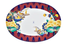 Блюдо Meissen Коллаж Мистический сад 36 см