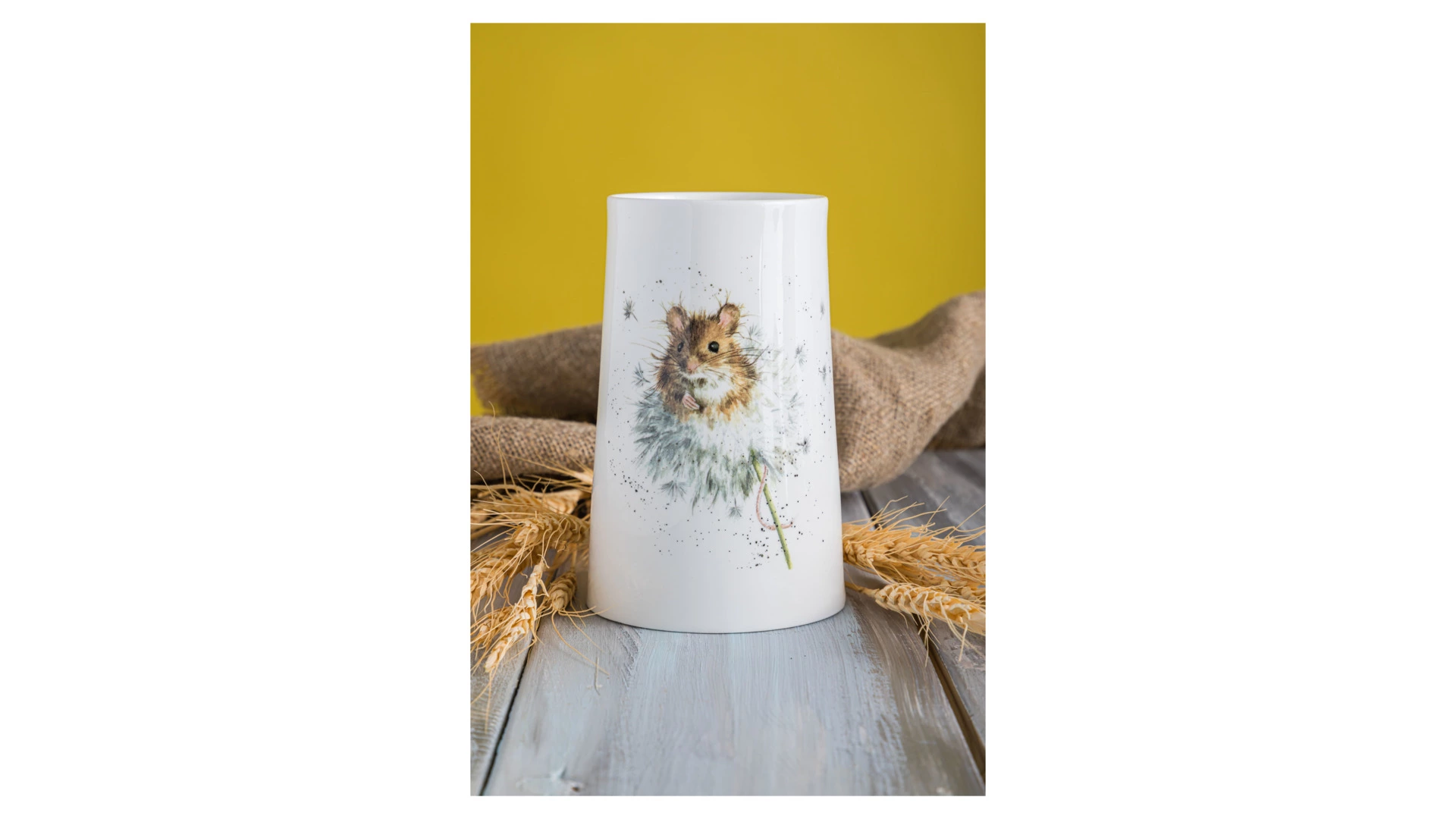 Ваза Royal Worcester Забавная фауна Мышка 14,6 см, фарфор костяной
