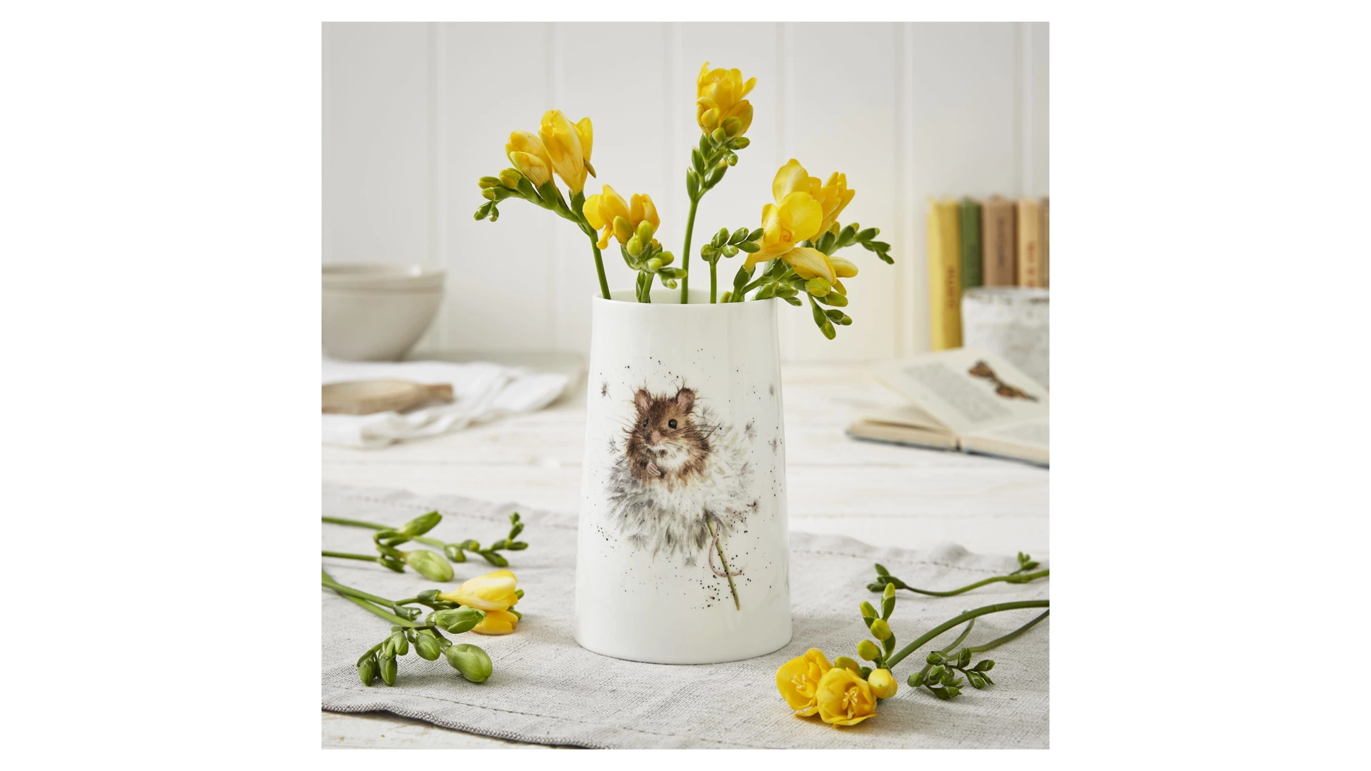 Ваза Royal Worcester Забавная фауна Мышка 14,6 см, фарфор костяной