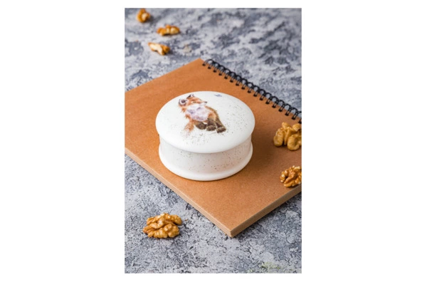 Мелочница с крышкой Royal Worcester Забавная фауна Лис 8,5 см, фарфор костяной