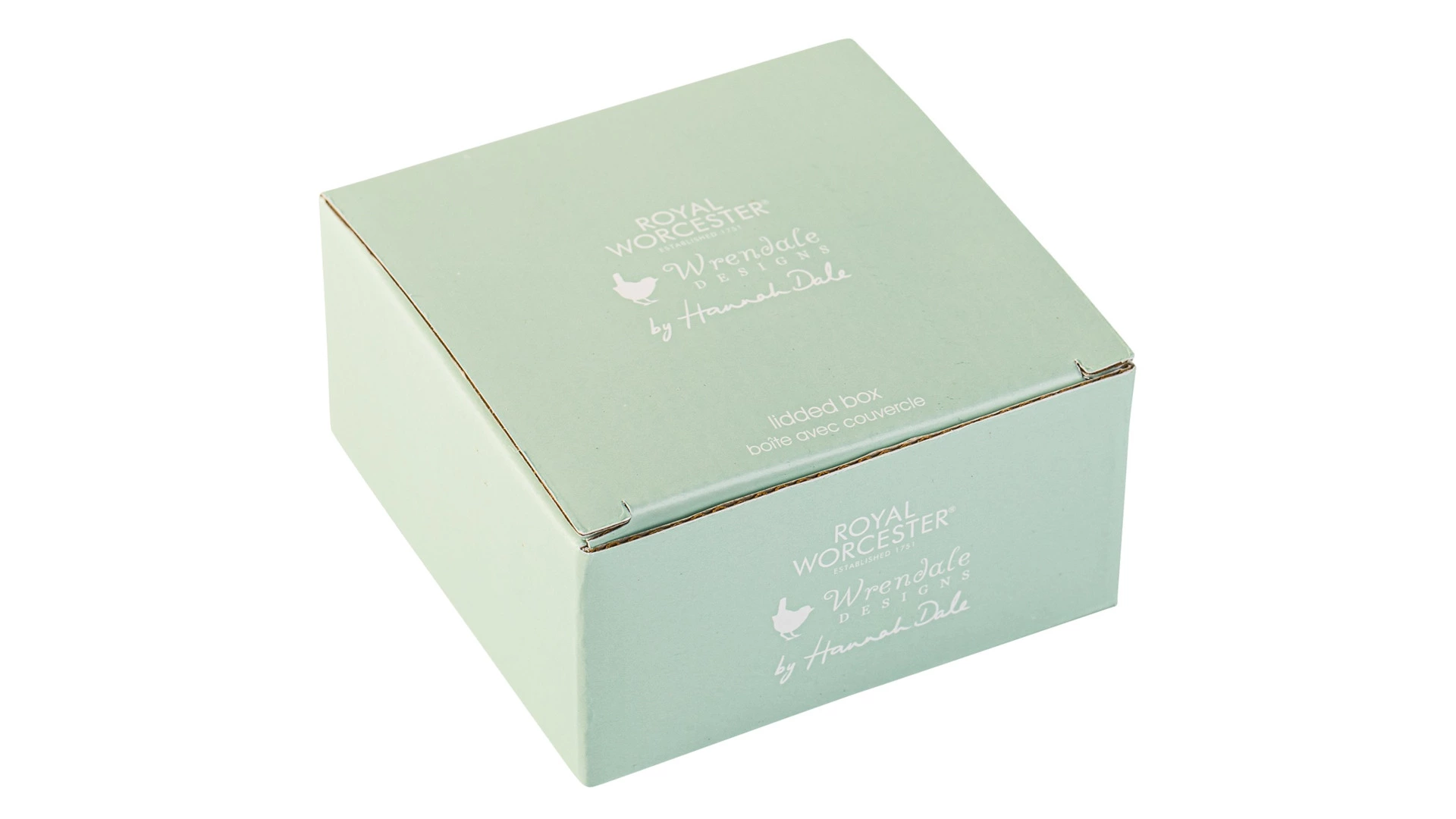 Мелочница с крышкой Royal Worcester Забавная фауна Лис 8,5 см, фарфор костяной