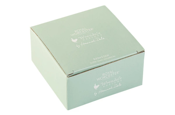 Мелочница с крышкой Royal Worcester Забавная фауна Лис 8,5 см, фарфор костяной