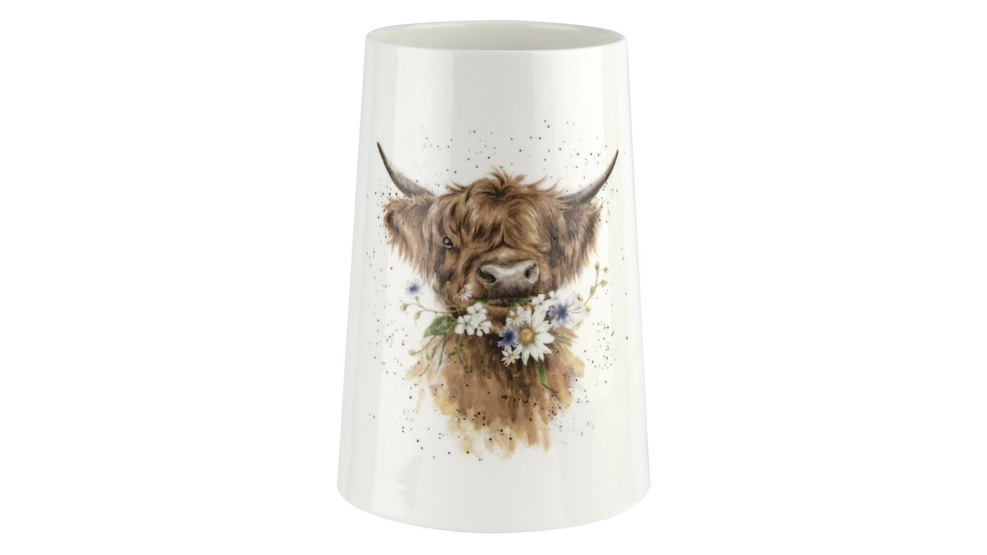 Ваза Royal Worcester Забавная фауна Коровка 20 см